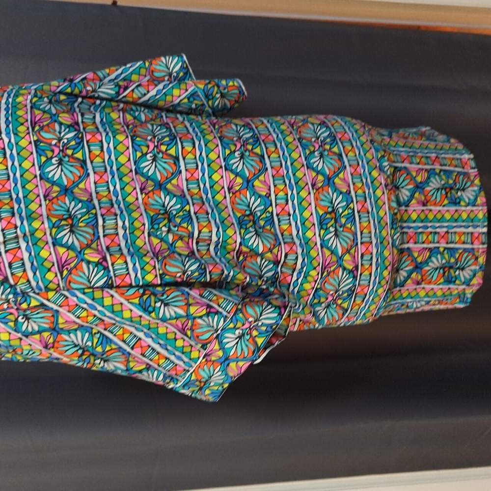 Trina Turk dress - cover up  tunic- neon pattern! Sexy! - Picture 5 of 5